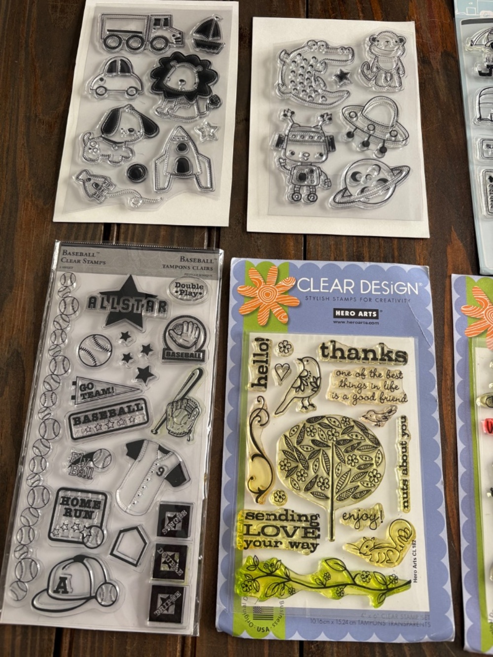 Lot of Clear stamps - 16 Sets - Hero Arts - Stampendous - Martha Stewart & More - Picture 2 of 10